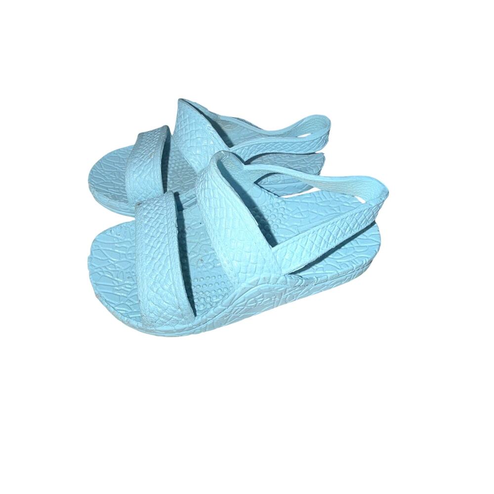 Hawaii kids J Slips sz T2/3 Jesus Sandals Blue